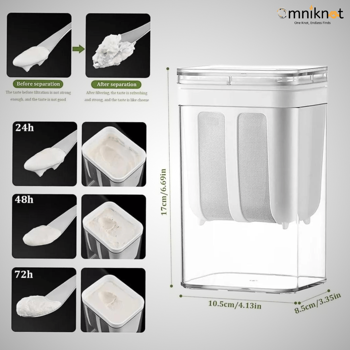Multifunctional Yogurt Filter with Ultra-Fine Mesh Strainer