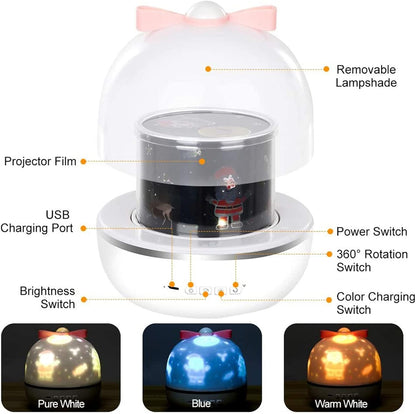 Kids Rotating Star Projector - Galaxy Lamp
