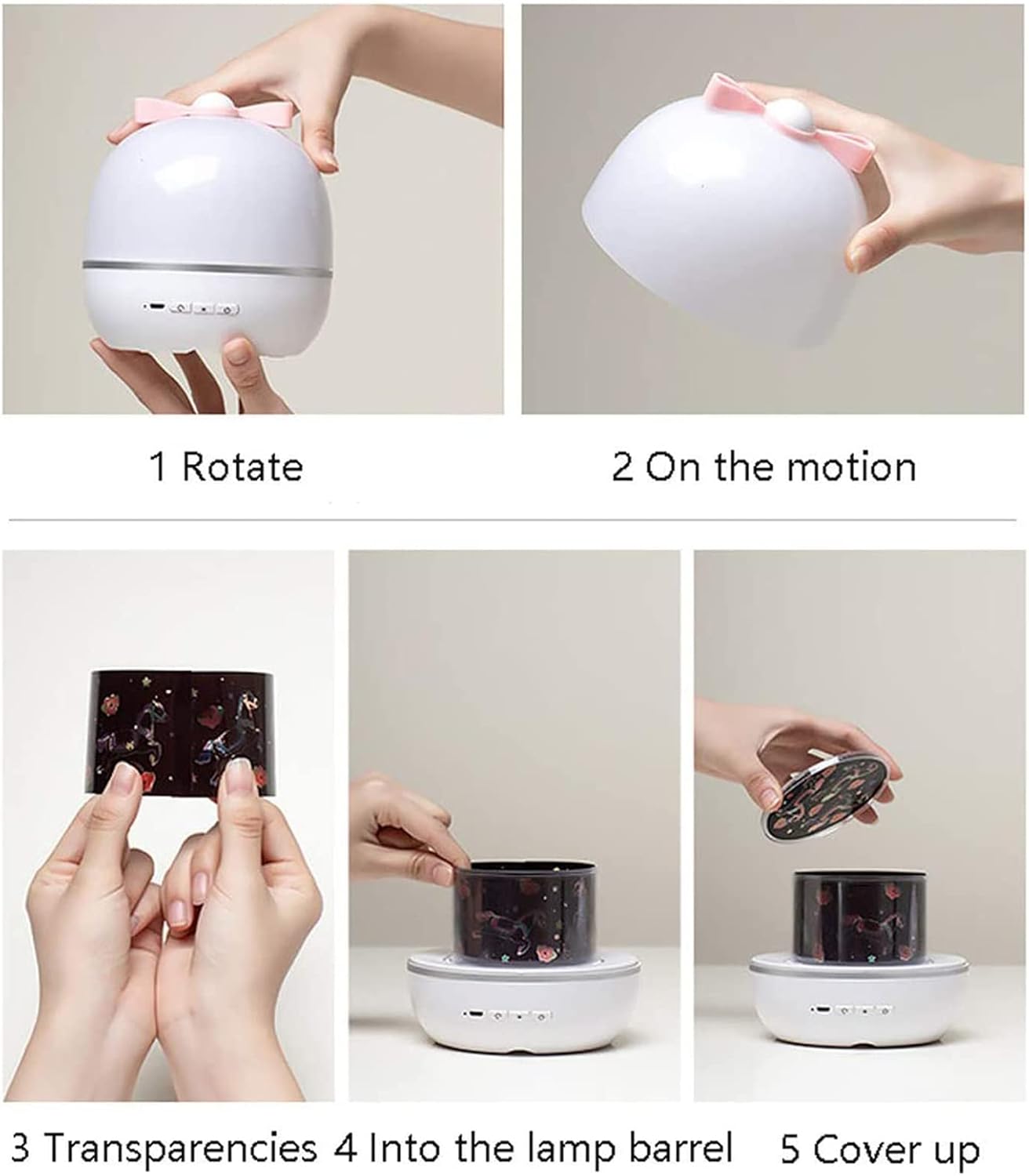 Kids Rotating Star Projector - Galaxy Lamp