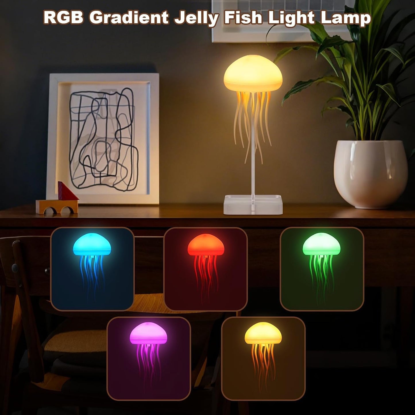 Jellyfish Silicone Rechargeable Light Night lamp