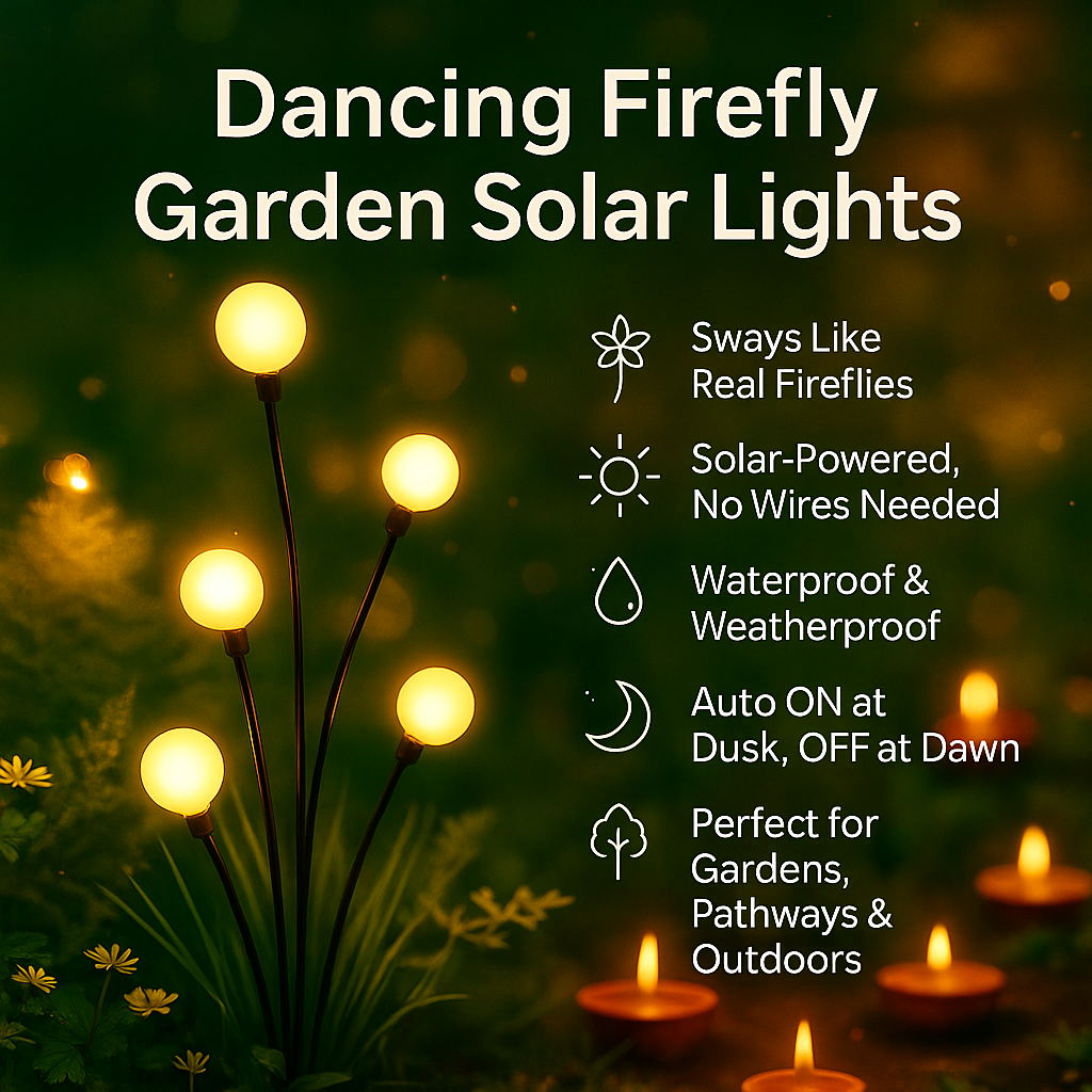 Dancing Firefly Garden Solar Lights
