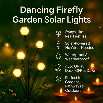 Dancing Firefly Garden Solar Lights