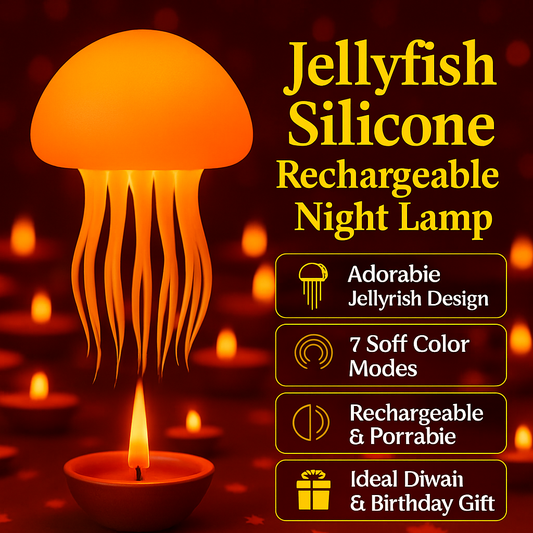 Jellyfish Silicone Rechargeable Light Night lamp