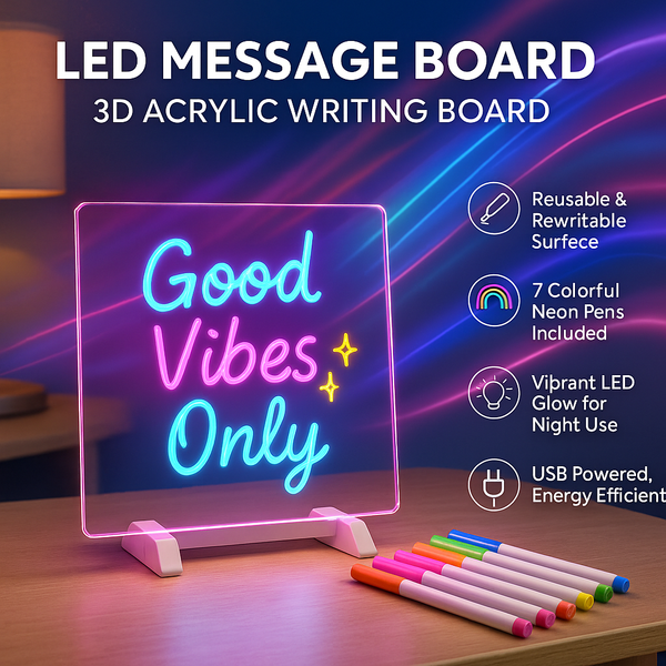 Glow Message Board with Pen