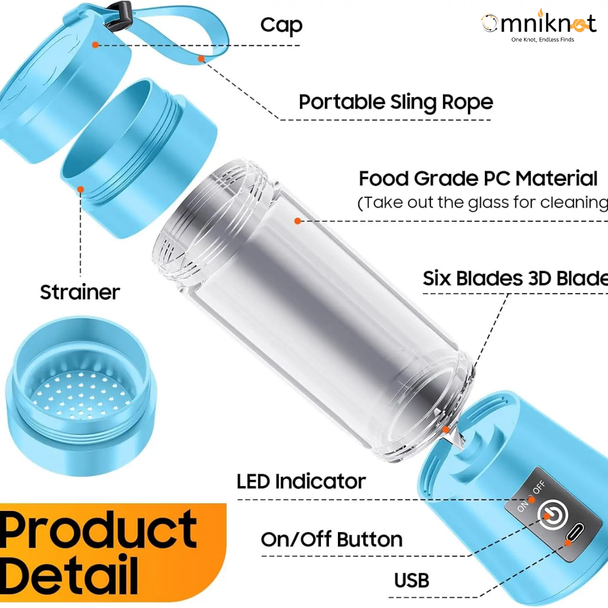 Portable USB Juicer Blender