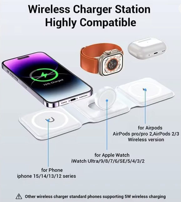 3-in-1 Foldable Wireless Charger