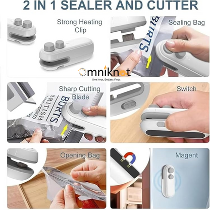 Premium Packet Sealer for Snacks, Chips, Travelling Food Packets