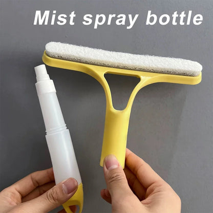 3 in 1 Spray + Brush + Wiper Cleaning Tool (For Windows, Mirror, Wall Tiles)